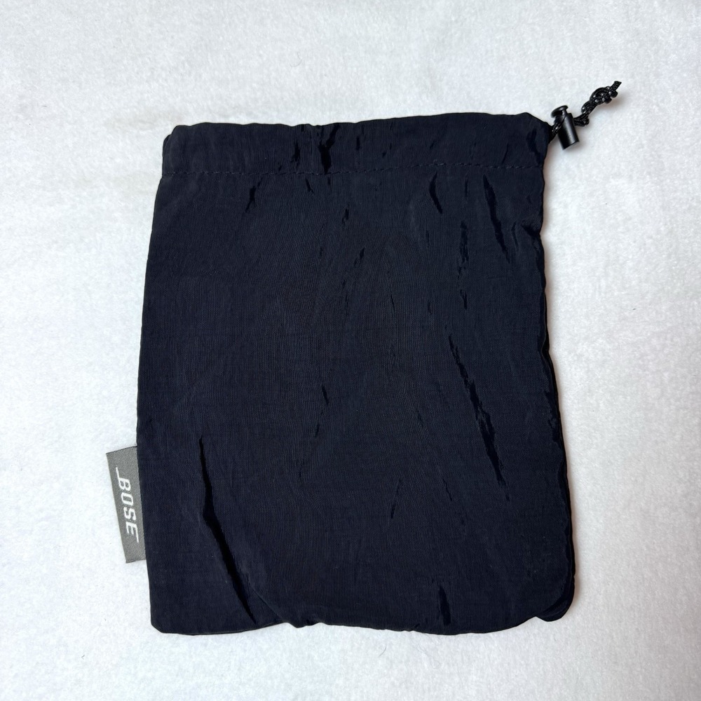 Bose Drawstring Headphone Dust Bag Black Cloth Cinch 9" X 7" *Bag ONLY